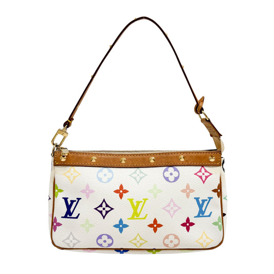 Louis Vuitton x Takashi Murakami Pochette Accessoire Multicolor Monogram Hand bag