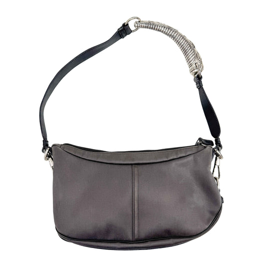 Mombasa Silver Cotton Shoulder Bag