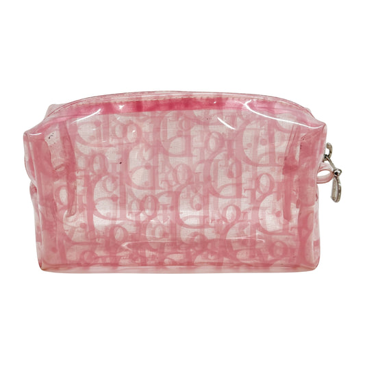 Trotter Clear Pink Plastic Pouch