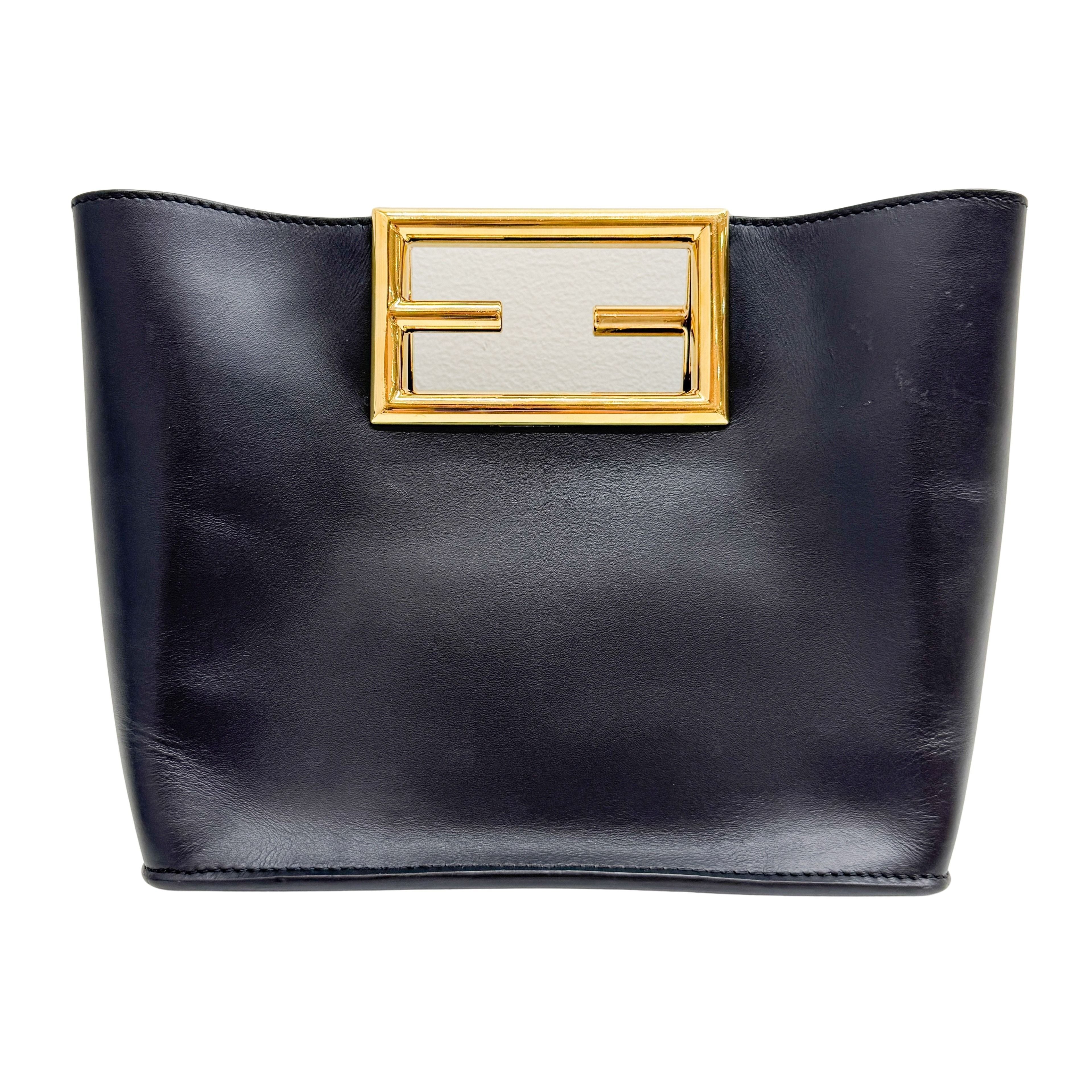 Black Leather Two Way Bag