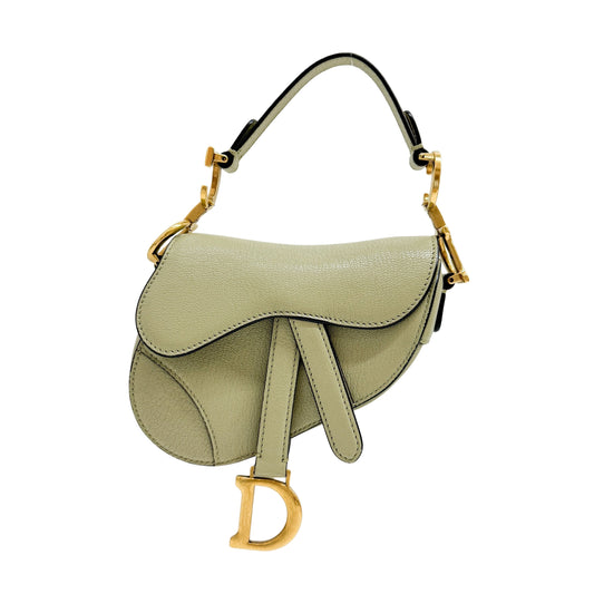 Micro Saddle Olive Green Shoulder Bag