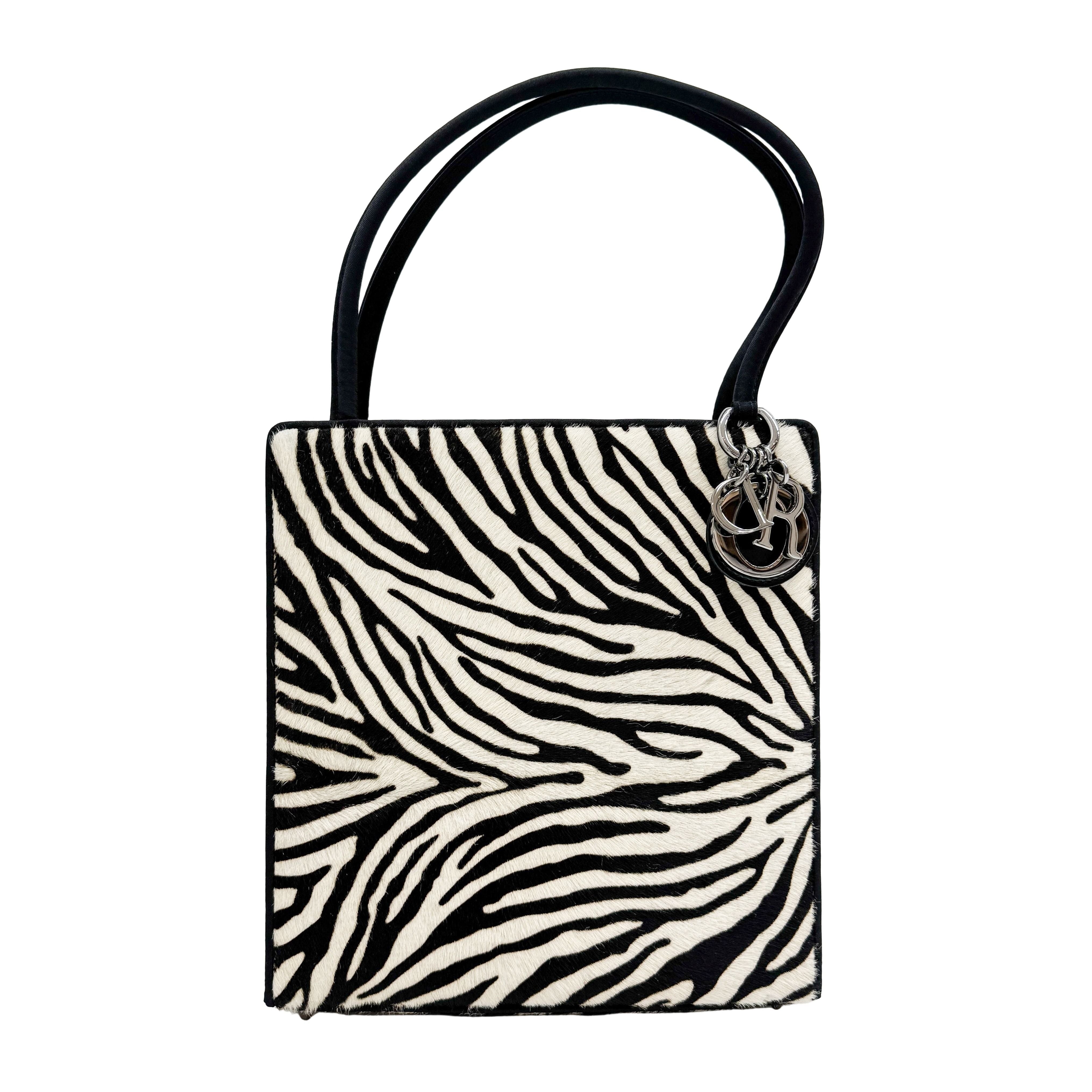 Cowhide Pony Hair Handle Bag