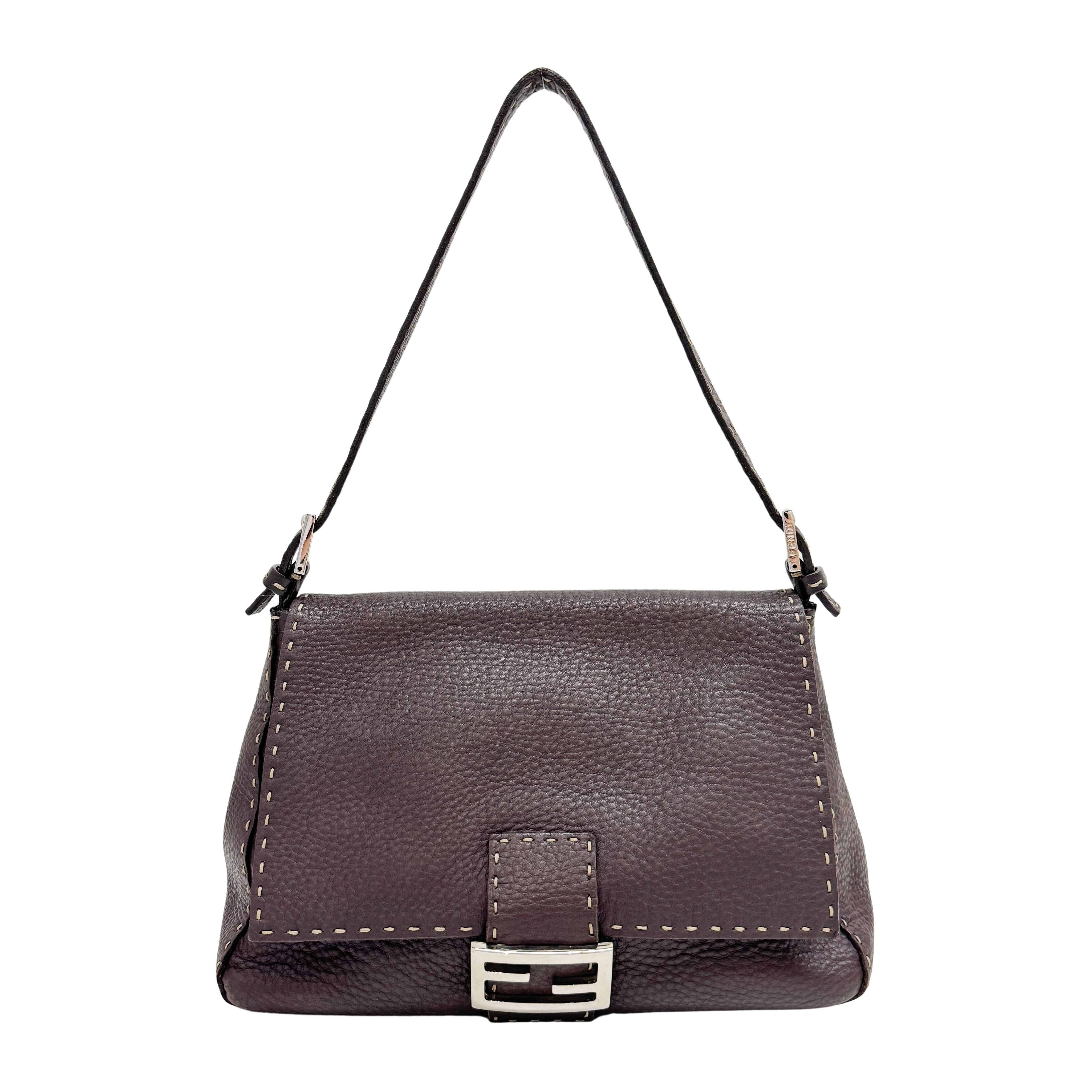 Selleria Brown Leather Mamma Baguette