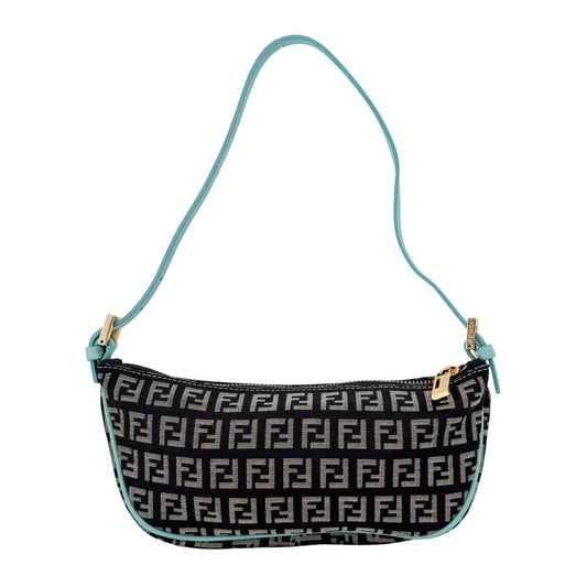 Zucchino Black Canvas Shoulder Bag