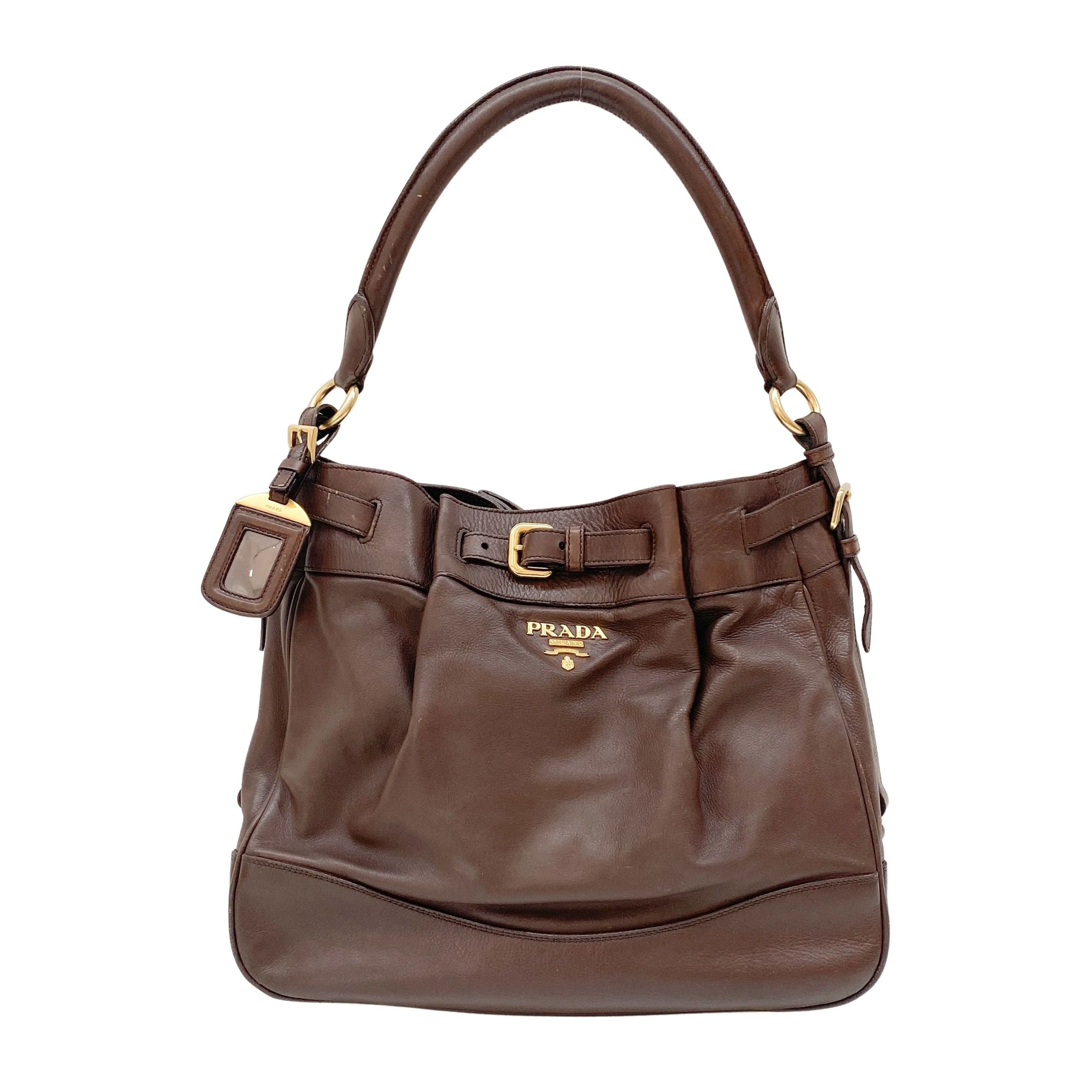 Brown Leather Shoulder Bag