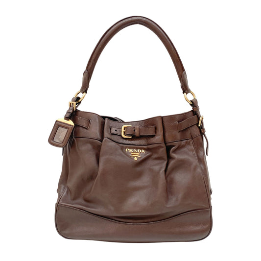 Brown Leather Shoulder Bag