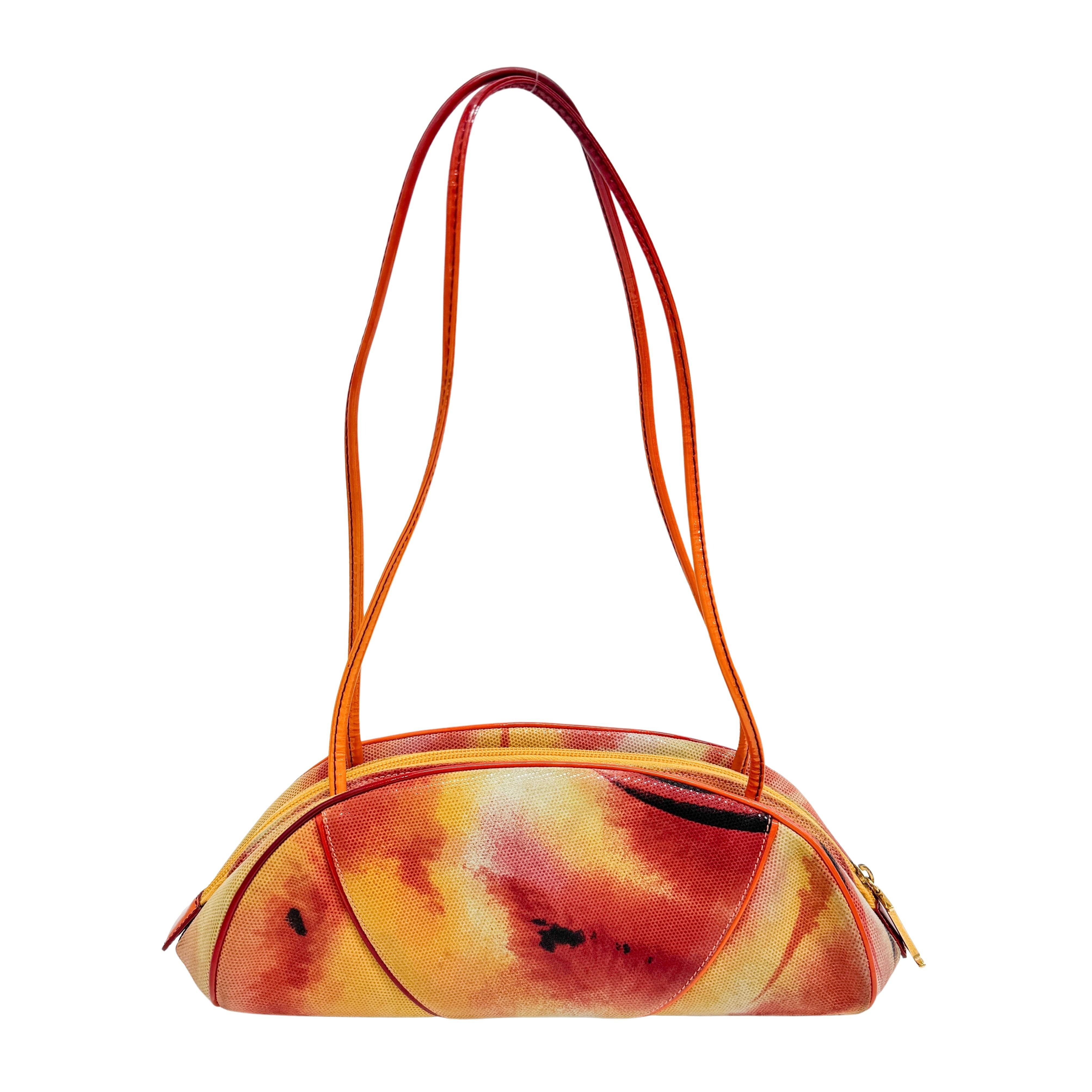 Vintage Orange  Cloth Shoulder Bag