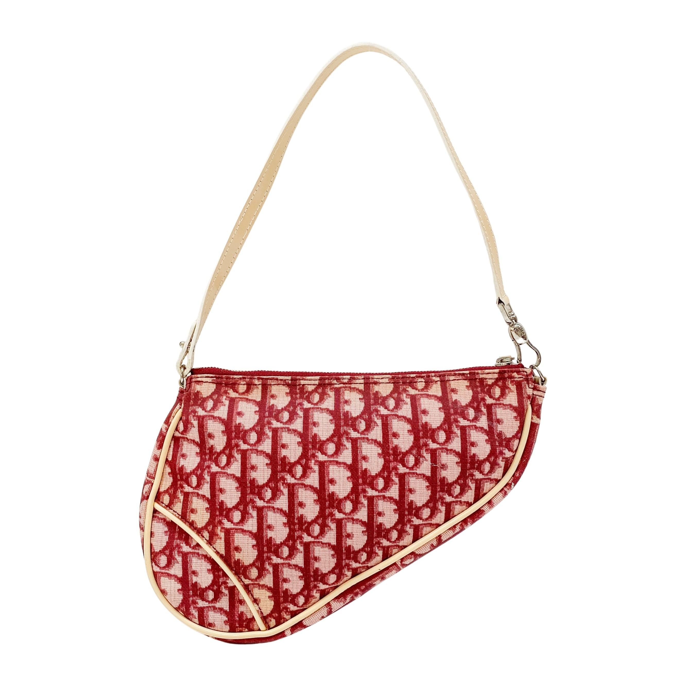 Saddle Red Trotter Canvas Shoulder Bag