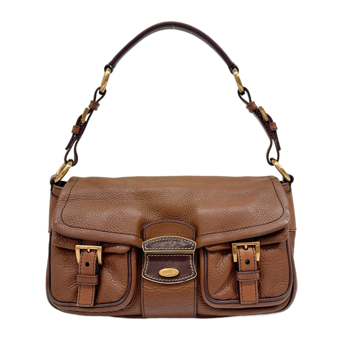Brown Leather Shoulder Bag