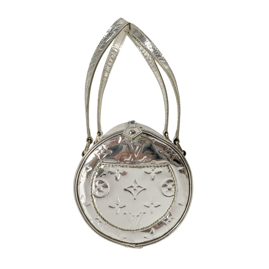 Papillon Monogram Miroir Silver Shoulder Bag