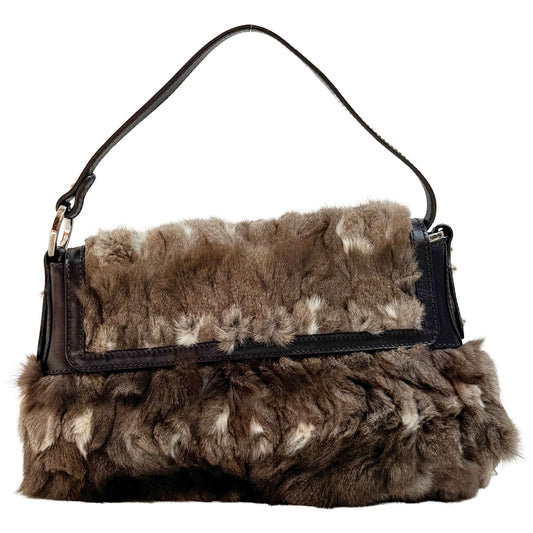 Chef Brown Pony Hair Shoulder Bag