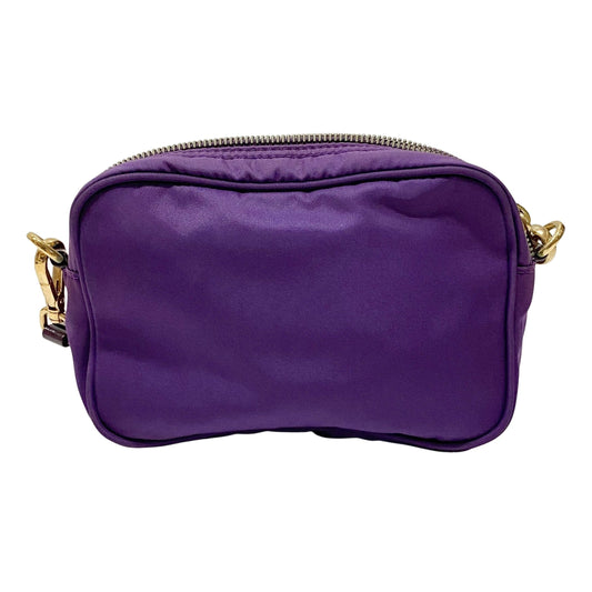 Tessuto Pietre Purple Nylon Crossbody Bag
