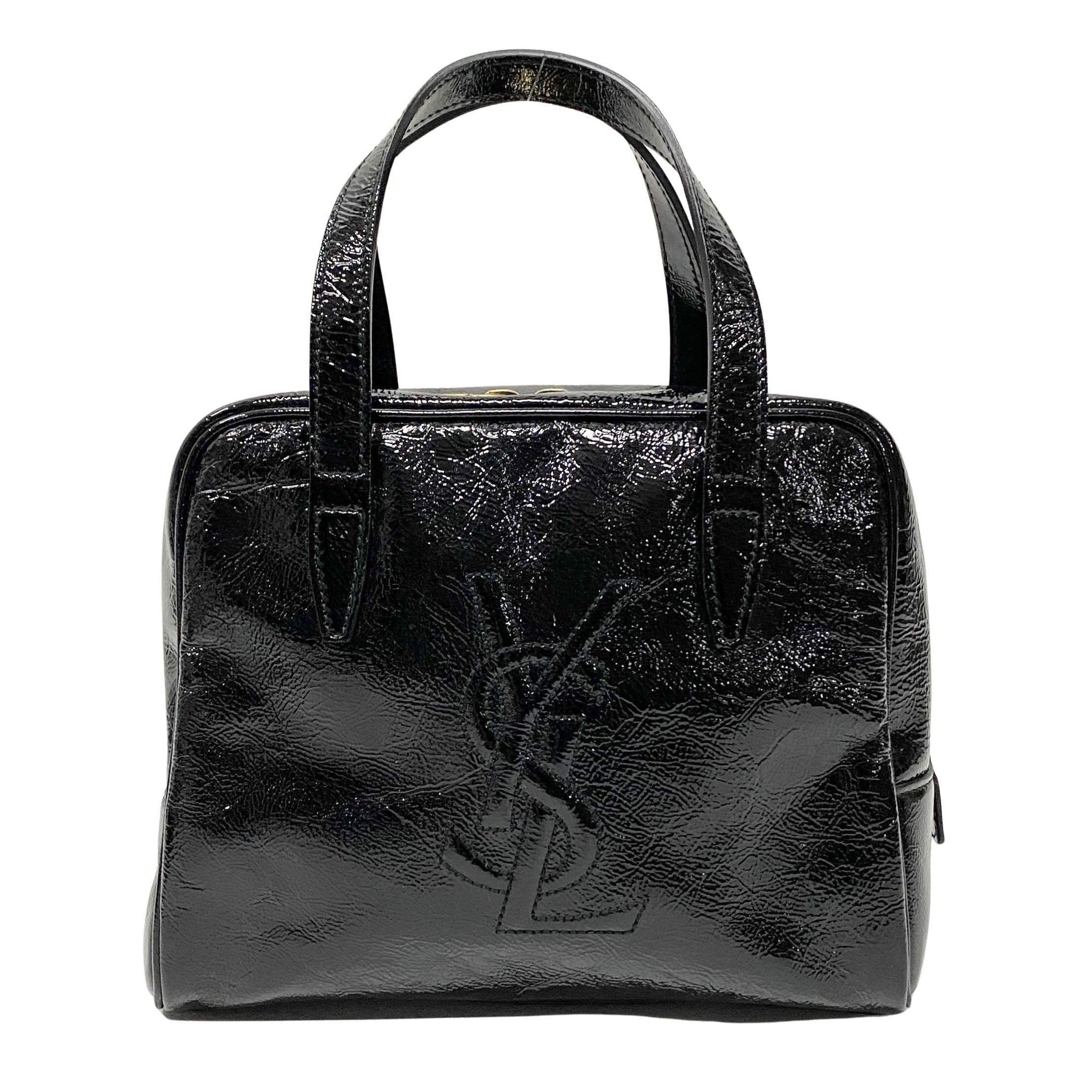 Black Patent Leather Handbag