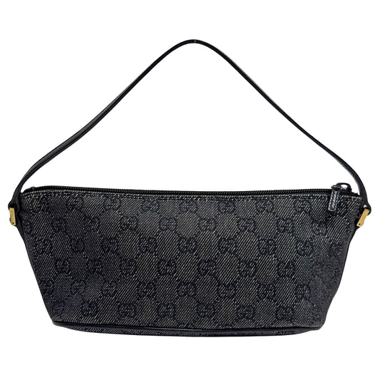 GG Canvas Black Pouch Bag
