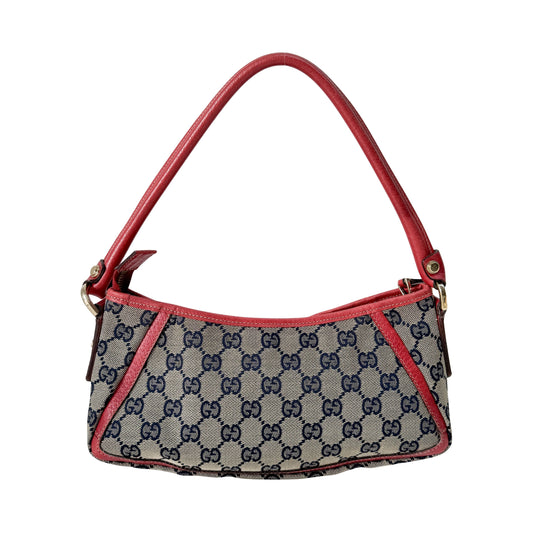 Abbey D-Ring Red Canvas Shoulder Bag