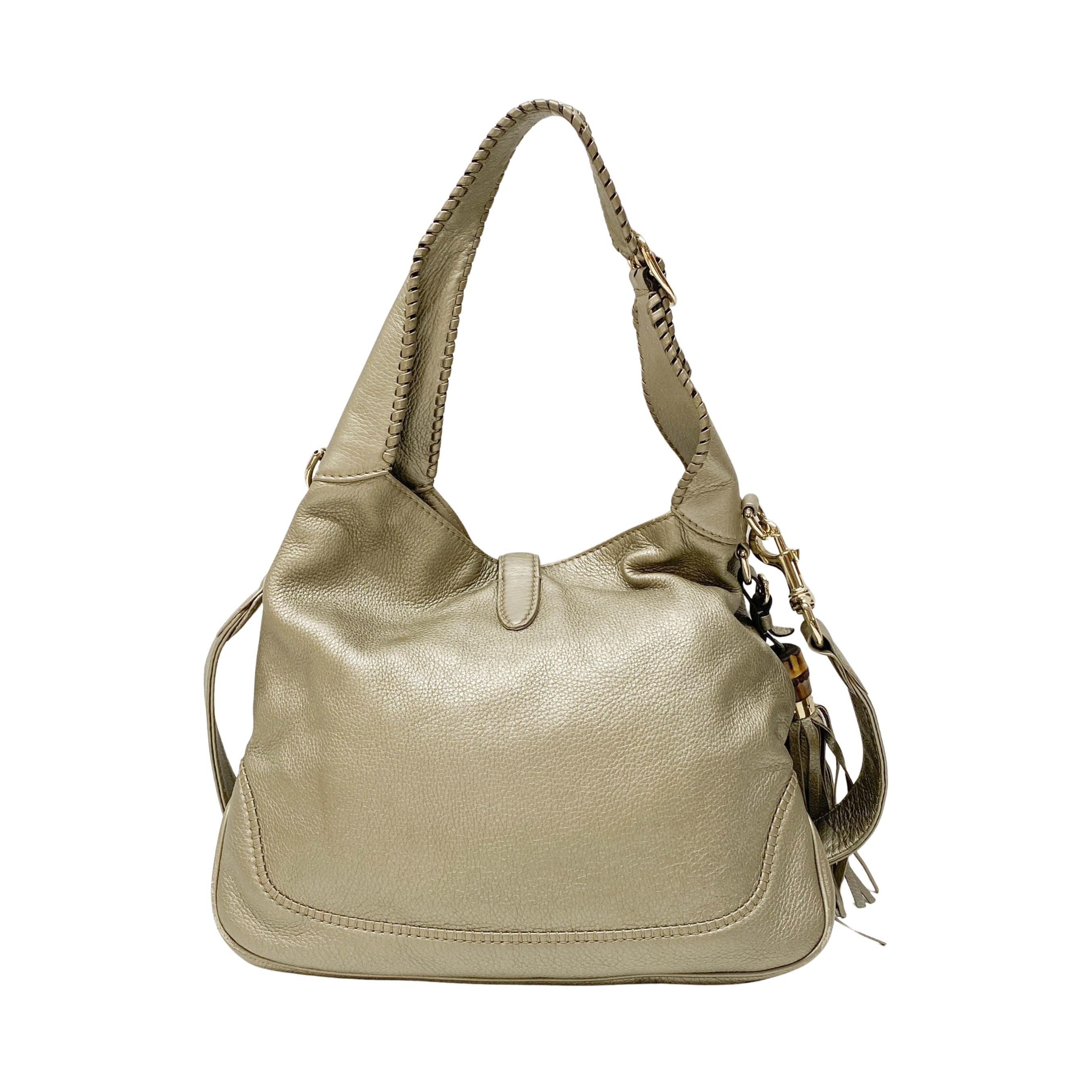 Jackie Gold Metallic Shoulder Bag