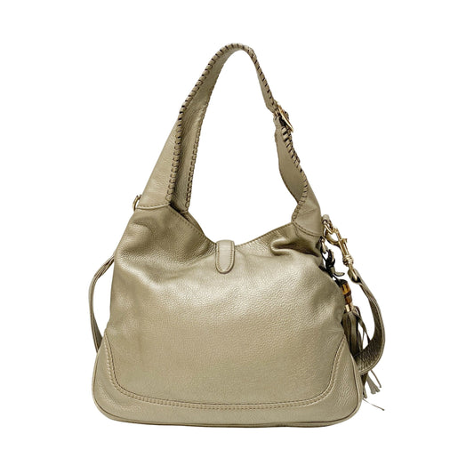 Jackie Gold Metallic Shoulder Bag