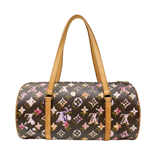 Papillon Watercolor Monogram Hand Bag