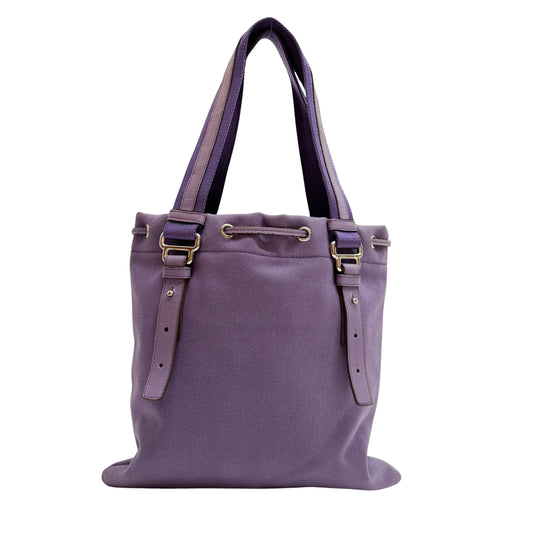 Vintage Purple Cotton Tote Bag