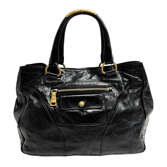 Black Leather Hand Bag