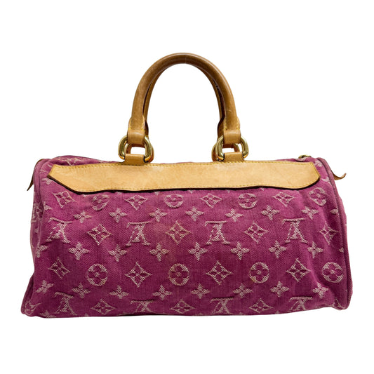 Neo Speedy Pink Baggy Monogram Denim Hand Bag