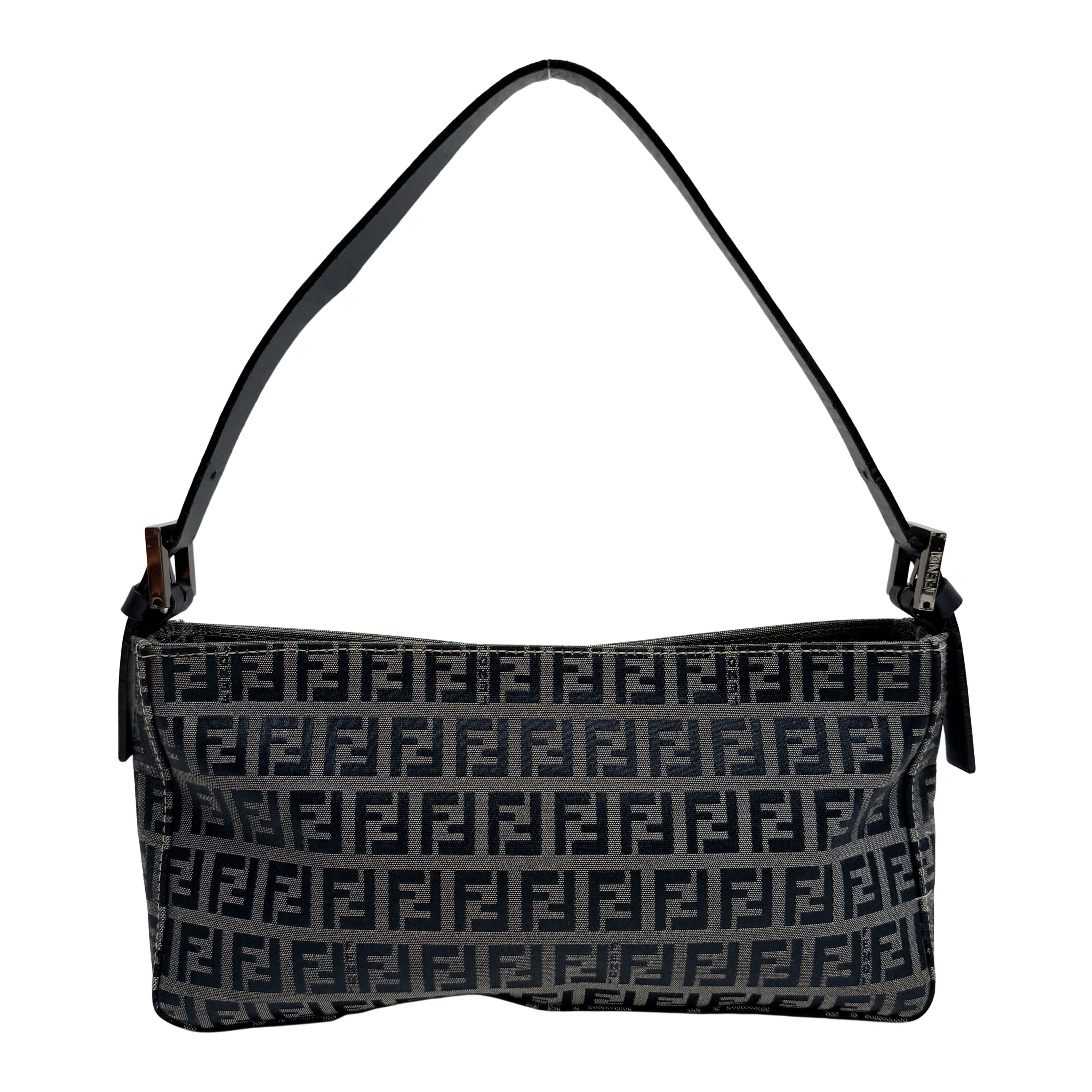 Zucchino Blue Canvas Shoulder Bag