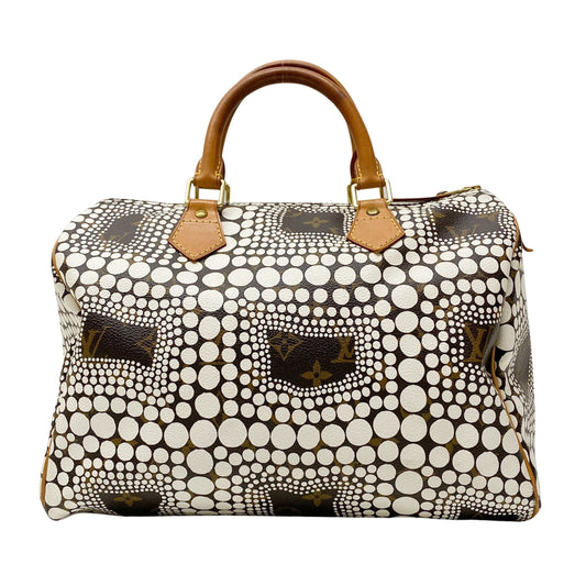 Speedy 30 Yayoi Kusama Monogram Multi-color Coated Canvas Hand Bag