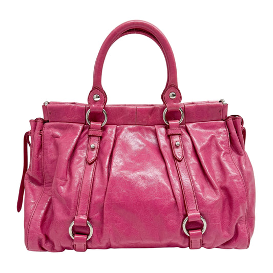 Vitello Bauletto Calfskin Leather Two Way Bag