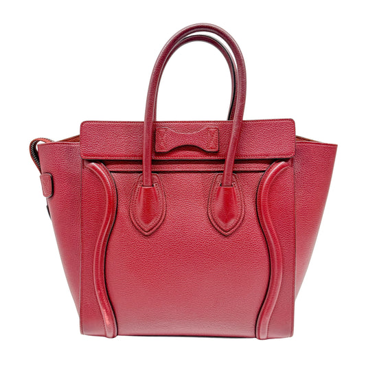 Vintage Red Leather Hand Bag