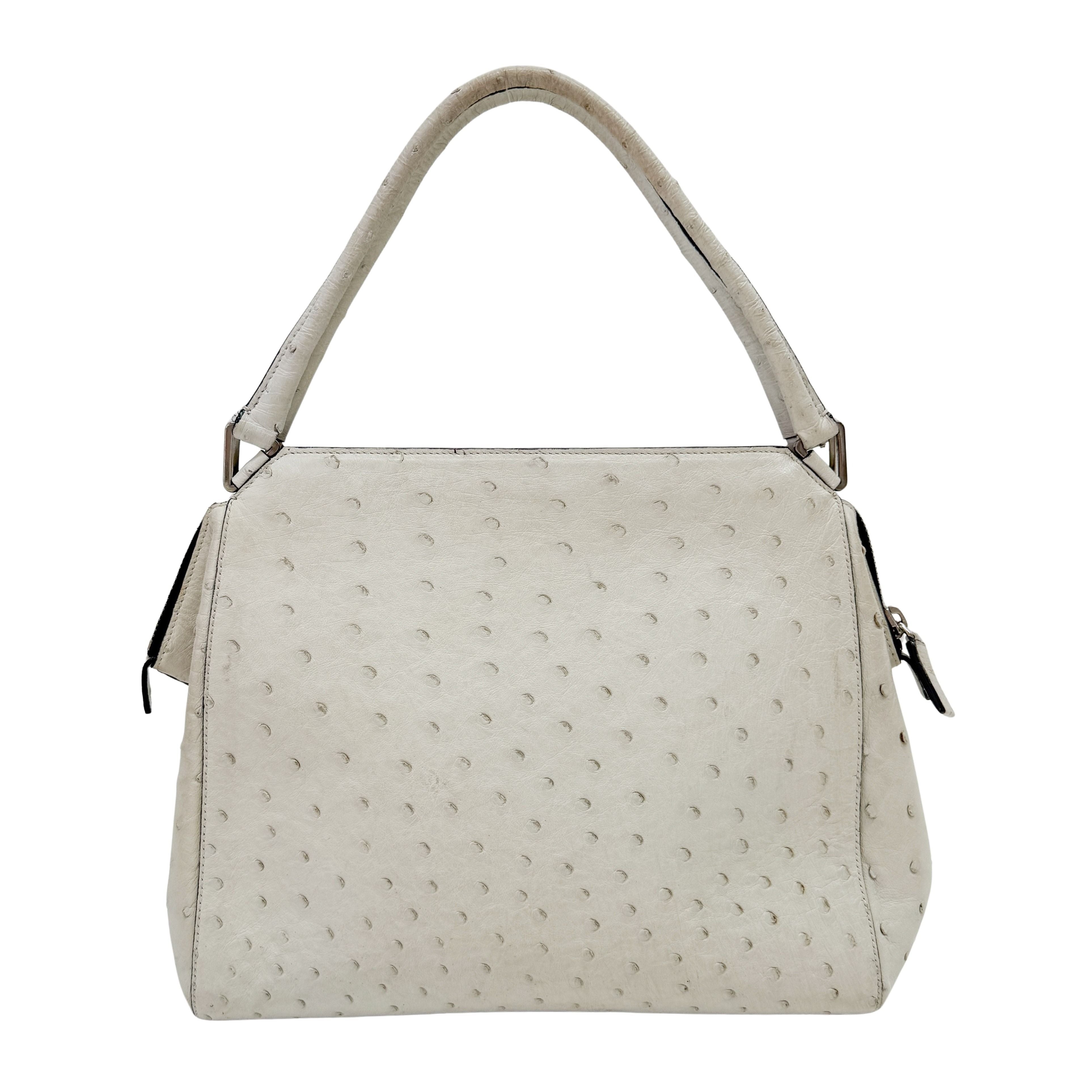 White Leather Handbag