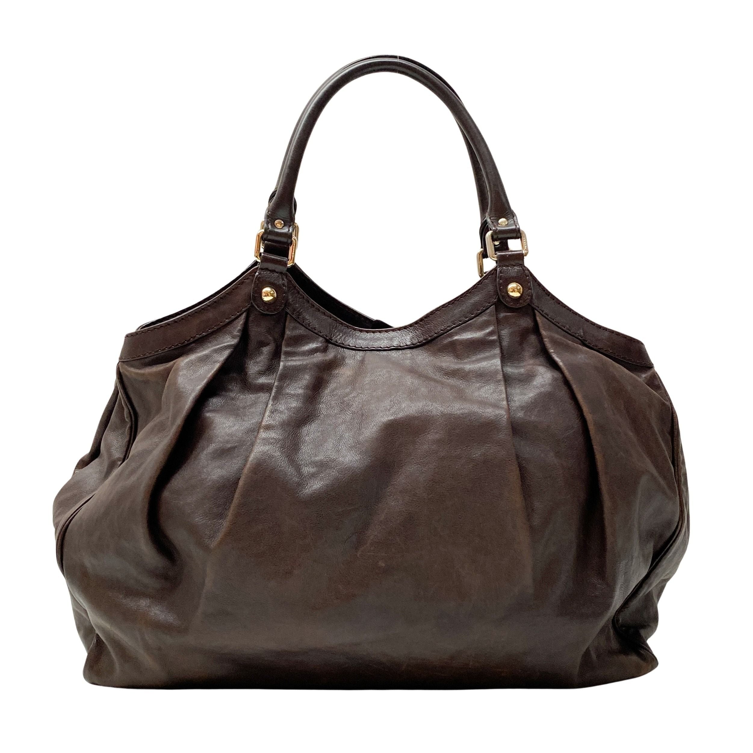 Brown Leather Tote Bag