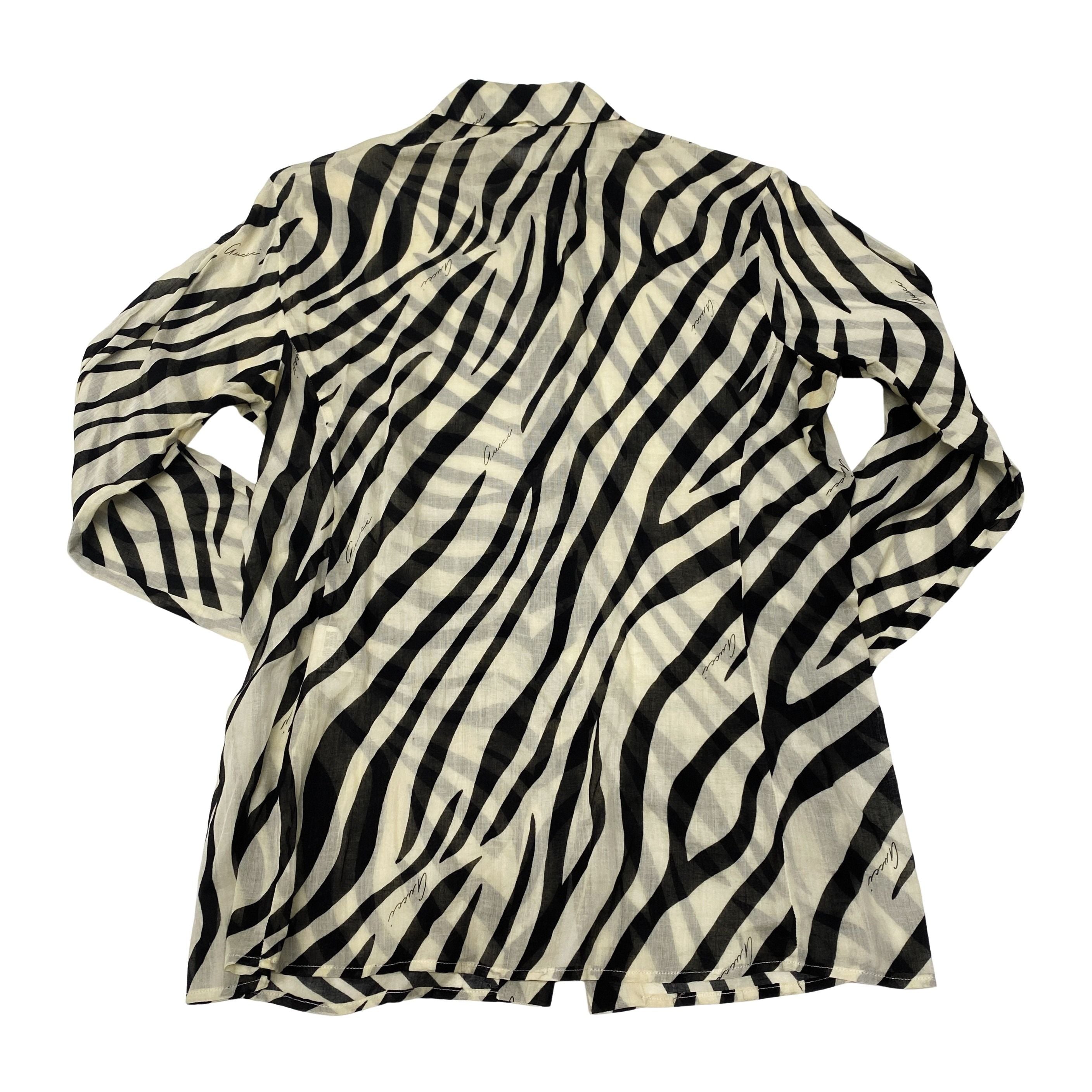 Size 40 Zebra Print Cotton T shirt