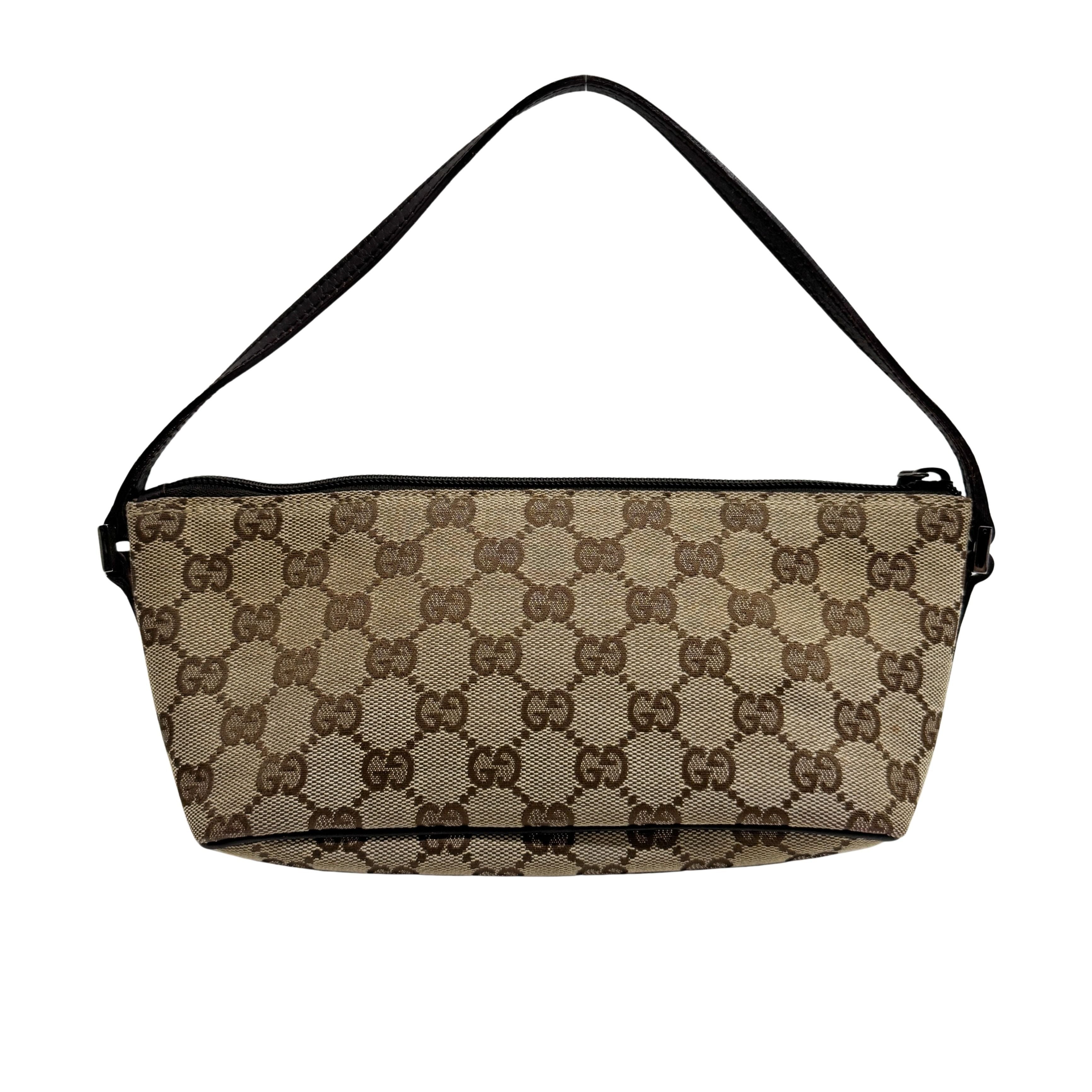 Boat GG Brown Canvas Pouch