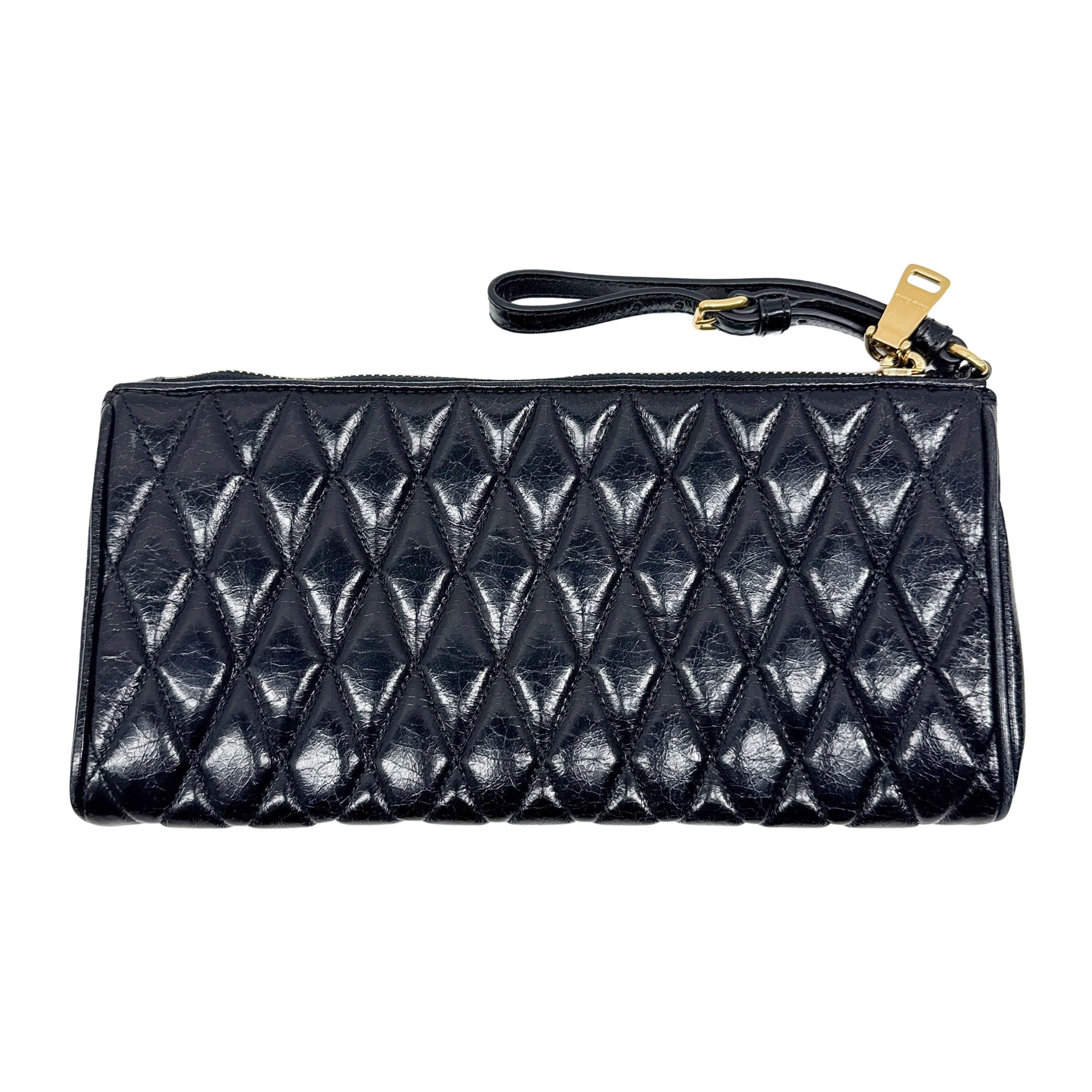 Vintage Black Leather Pouch