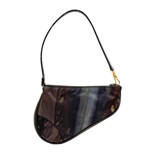 Saddle Multicolor Nylon Shoulder Bag