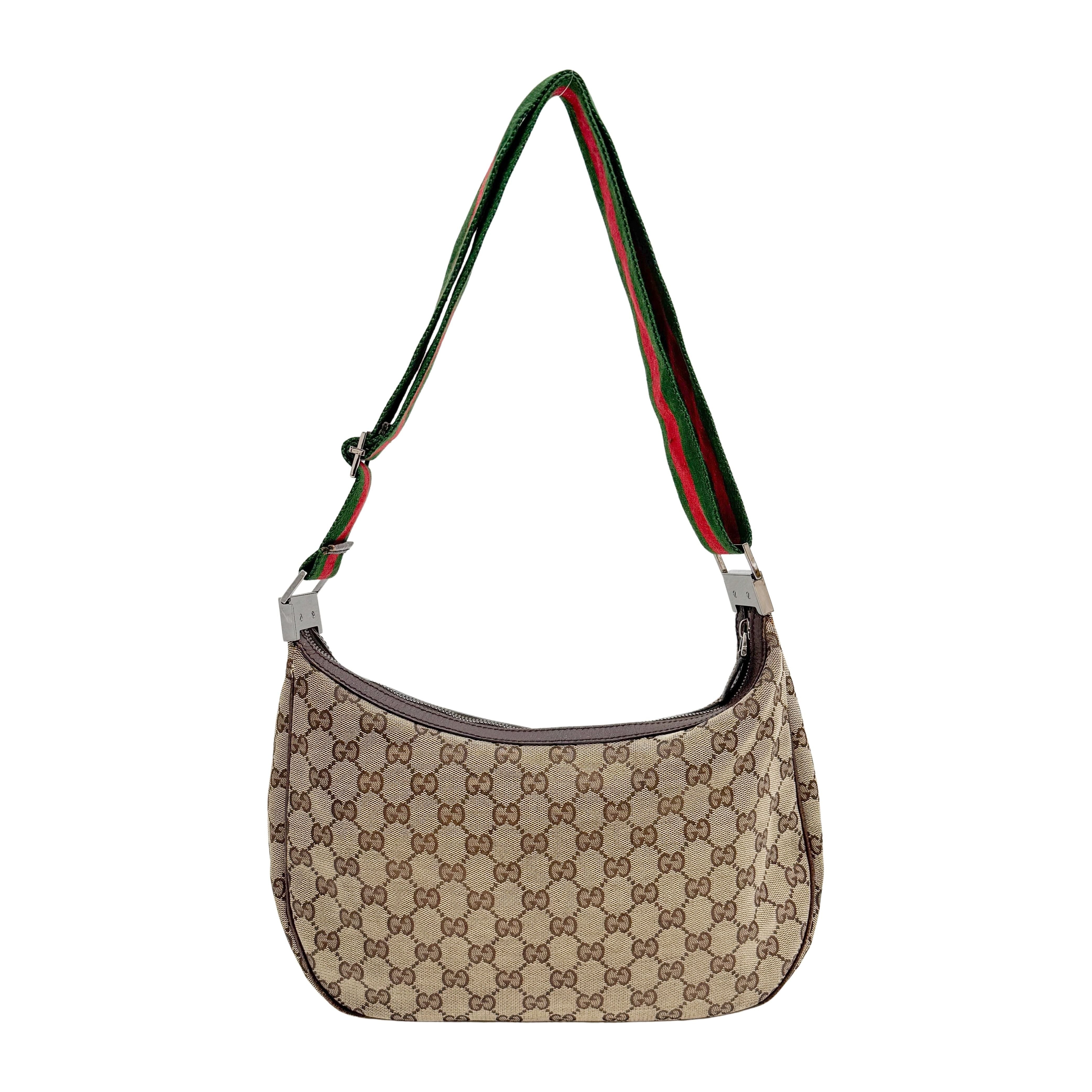 Vintage Brown Canvas Shoulder Bag