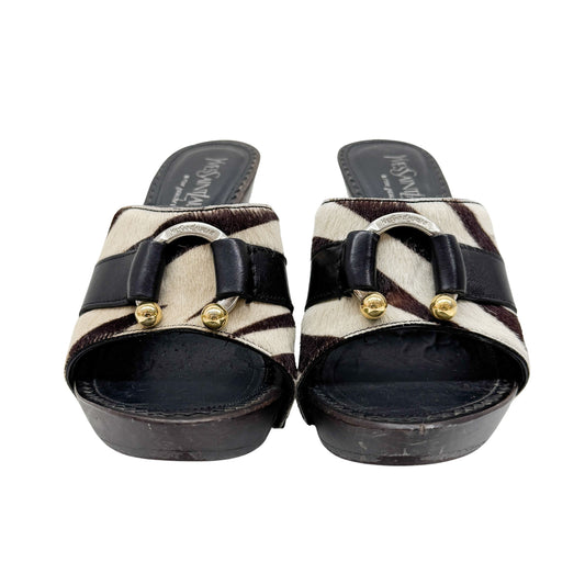 Size 36 EU Zebra Print Pony Hair Heels