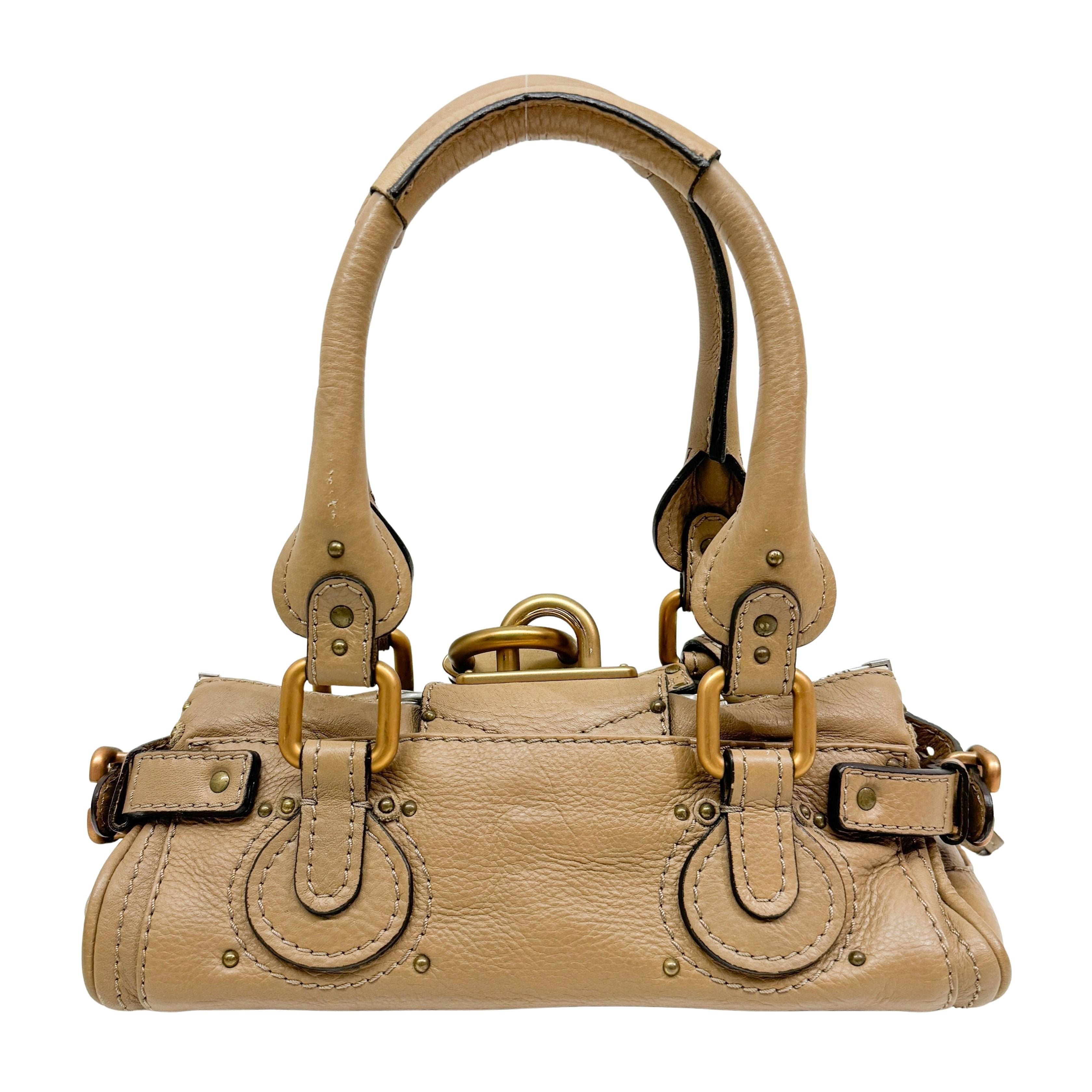 Mini Paddington Brown Leather Shoulder Bag