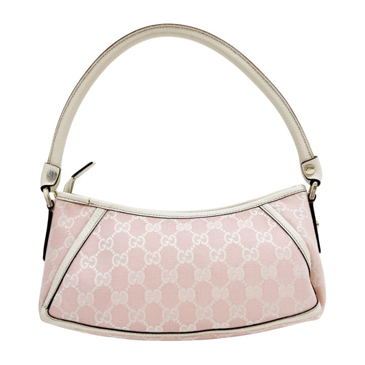 GG Pink Canvas Shoulder Bag