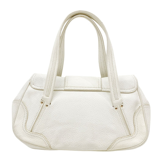 White Leather Shoulder Bag