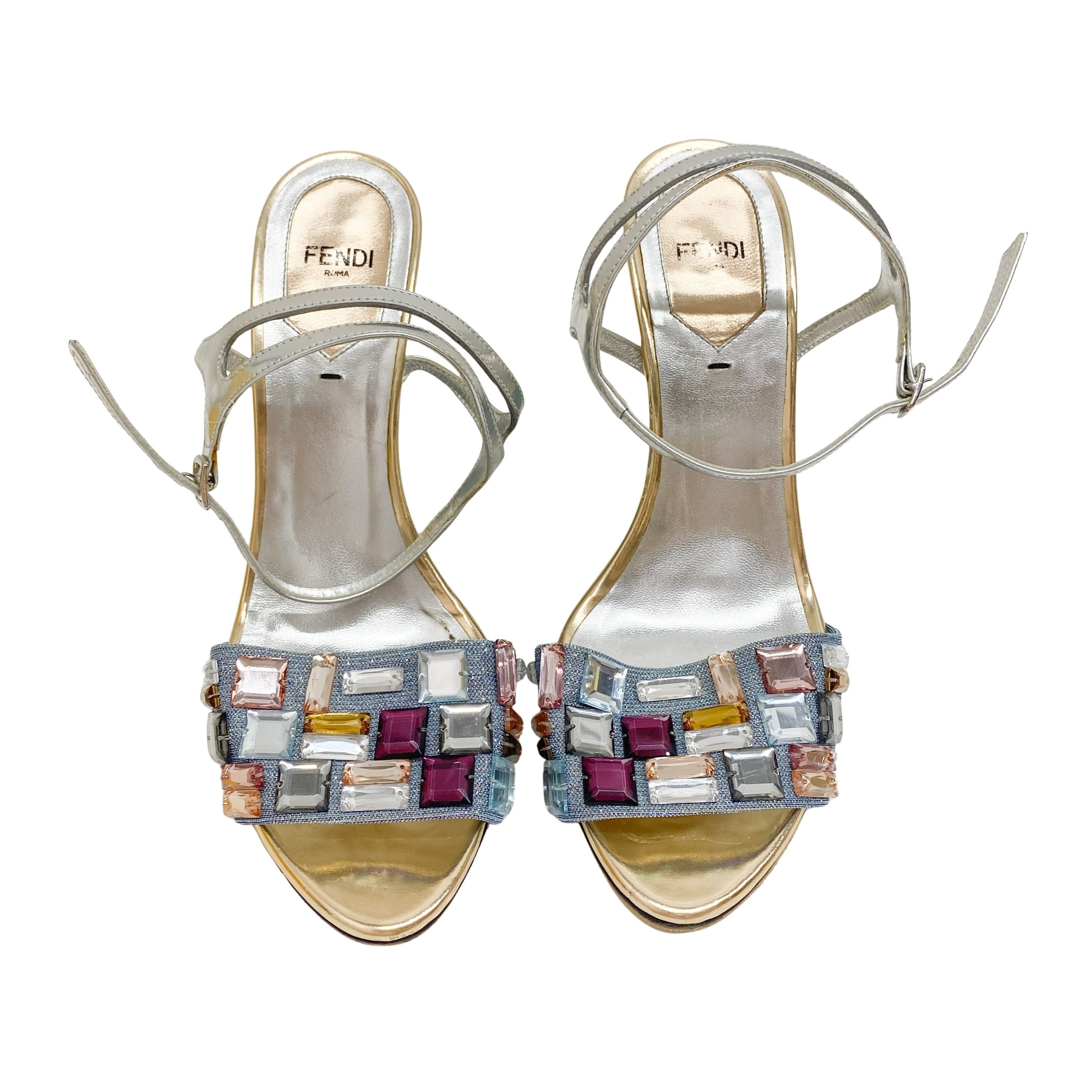 Size 38 EU Crystal Heels