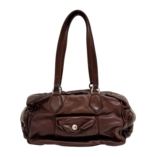 Brown Leather Shoulder Bag