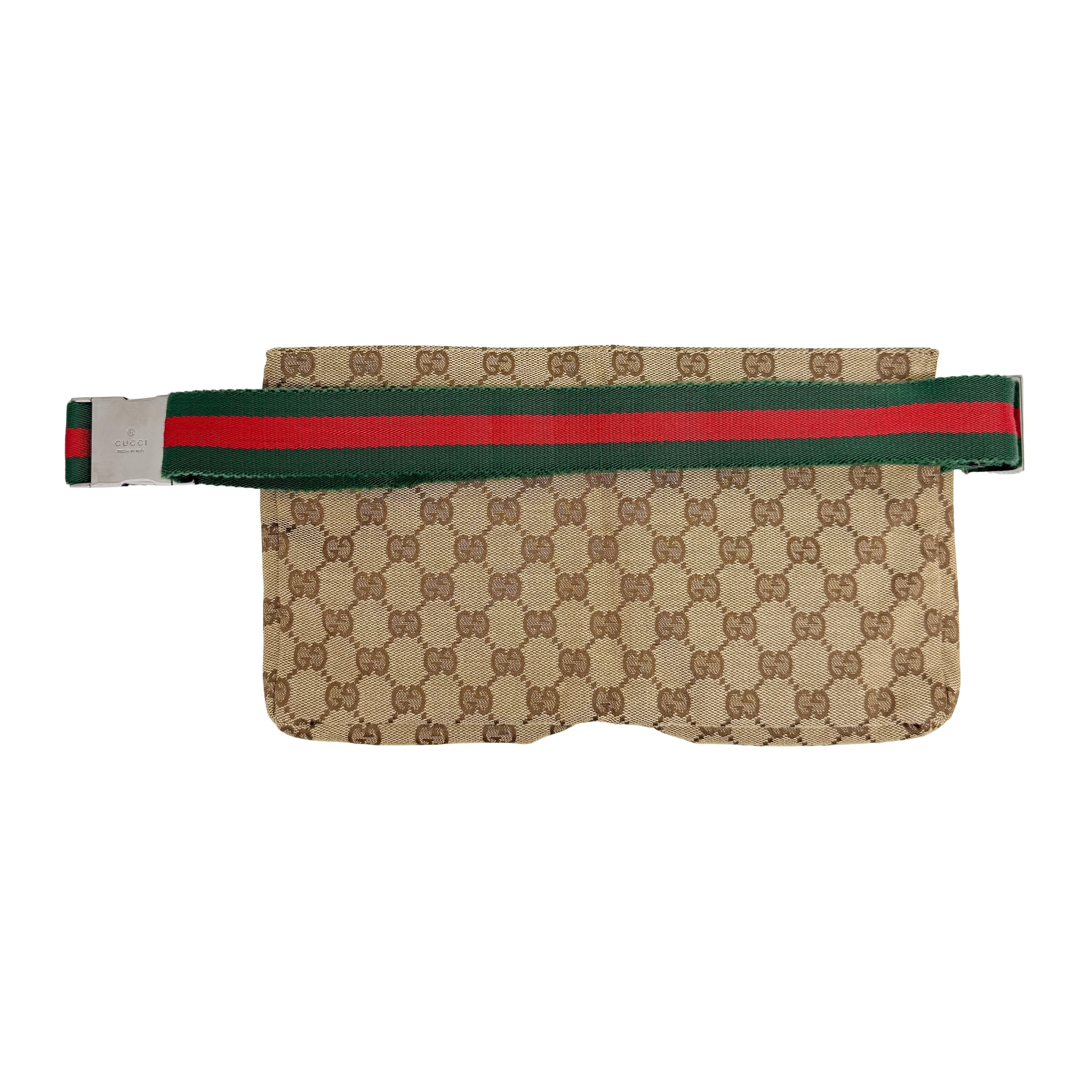 Brown GG Canvas Adjustable Fanny Pack