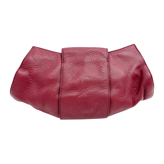 Vintage Red Leather Shoulder Bag