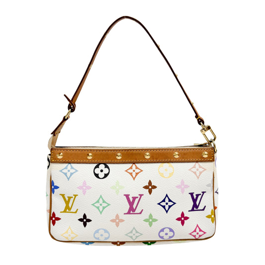 Louis Vuitton x Takashi Murakami Pochette Accessoire Multicolor Monogram Hand bag