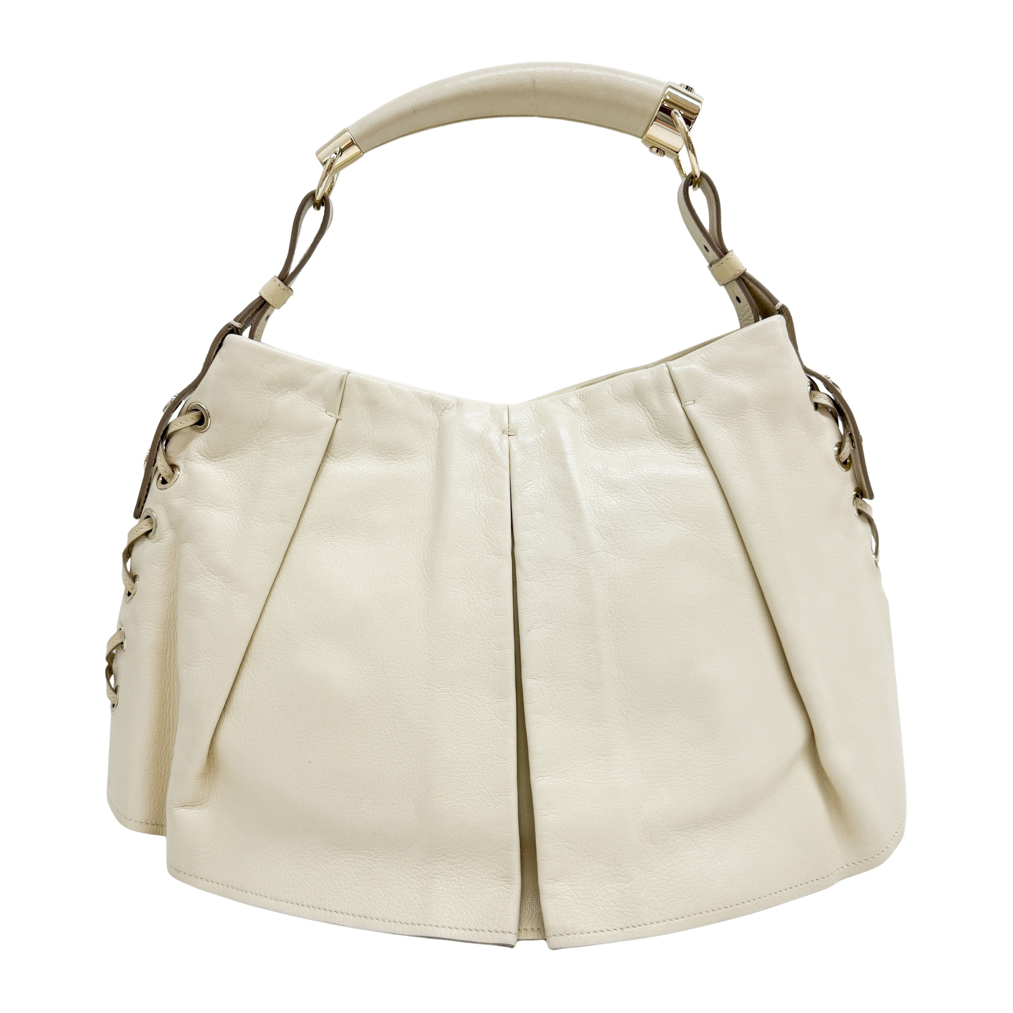 Mombasa Beige Leather Hand Bag