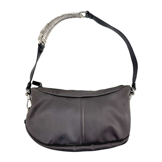 Mombasa Silver Cotton Shoulder Bag