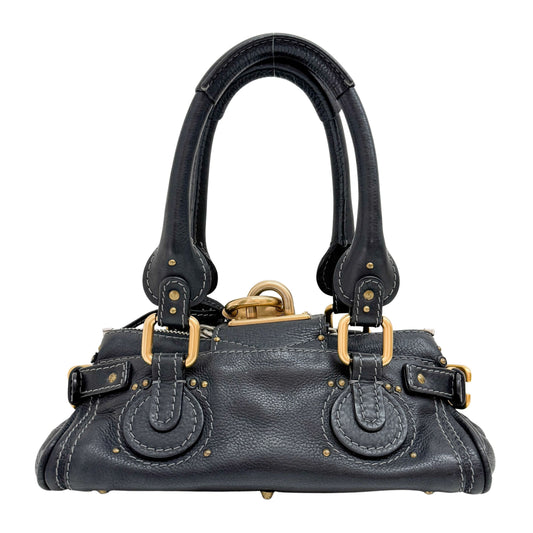 Mini Paddington Black Leather Shoulder Bag