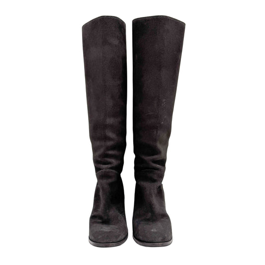 Size 37 EU Grey Suede Long Boots