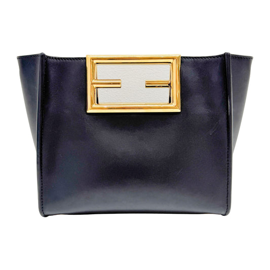 Black Leather Two Way Bag